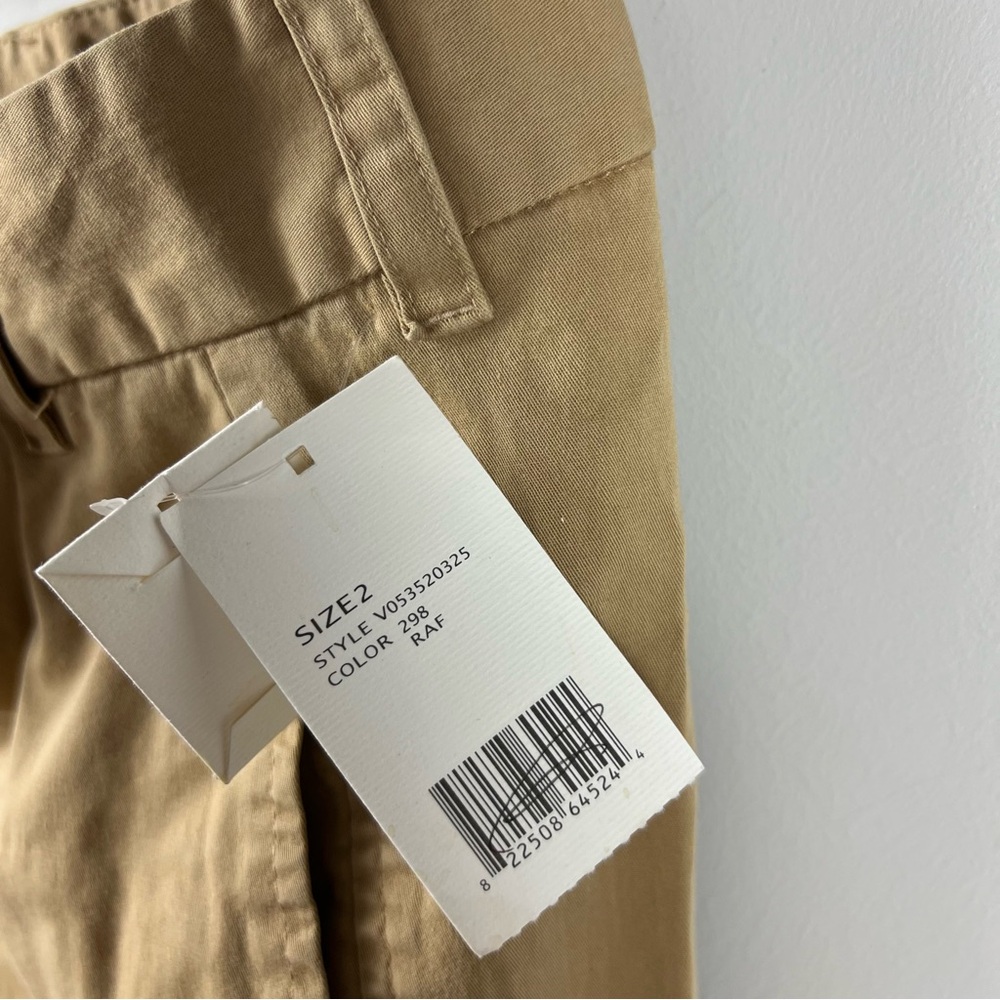 NWT Vince Tan Wide Flare-Leg Flat Front Chino Pants - Picture 5 of 7